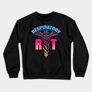 Respiratory Therapist Caduceus Beach Colors Crewneck Sweatshirt